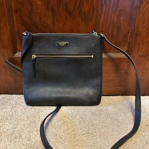 Kate Spade Black Leather Crossbody Bag